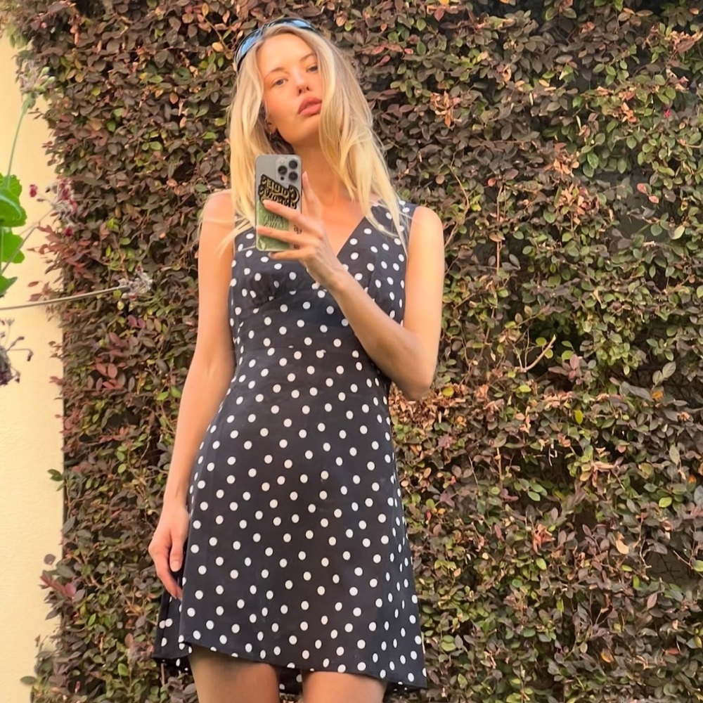 Ciao Lucia Manolo Polka Dot Mini Dress - Picture 3 of 9